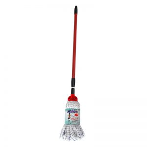 Complete set consisting of microfibre braided mop and extendable handle cm 130.