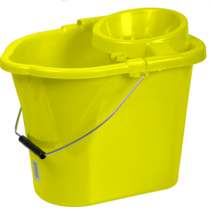 Mox 14l oval bucketwith wringer - Yellow