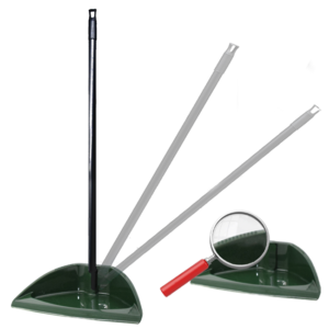 Iris long handle dustpan made of recycled polypropilene.