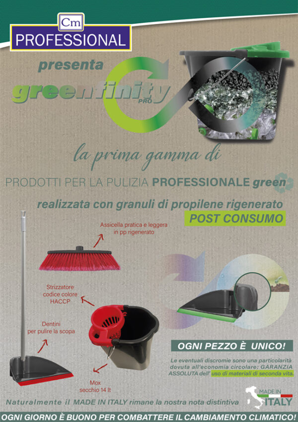 PRESENTAZIONE NUOVA LINEA PRODOTTI CON PLASTICA POST CONSUMO, LINEA PROFESSIONALE