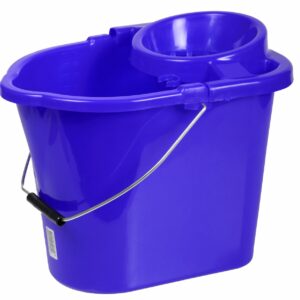 Mox 14l oval bucket with wringer - blue