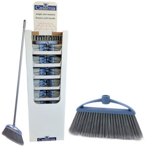 Scopa alta Glicine con manico in espositore